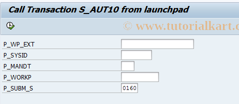 SAP TCode ILMAUT - Call Audit Trail Wrapper Report