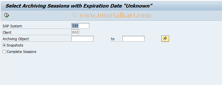 SAP TCode ILM_CHANGE_RET - Change Expiration Date