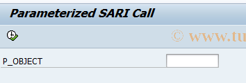 SAP TCode ILM_SARI - BTCI Report SARI Browser