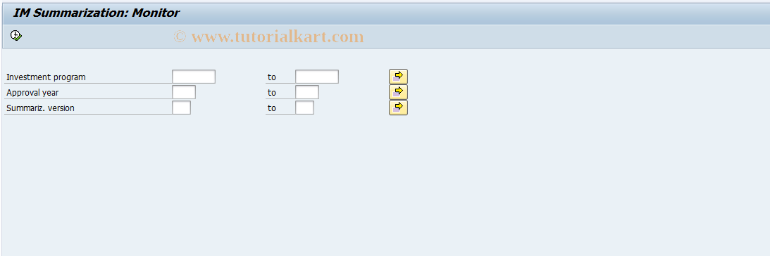 SAP TCode IMBM - IM Summarization: Monitor