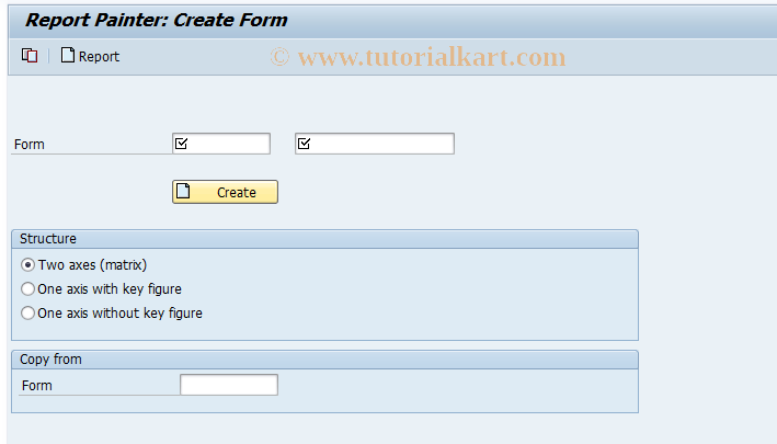 SAP TCode IME4 - Create layout set for inv.prog. rep.