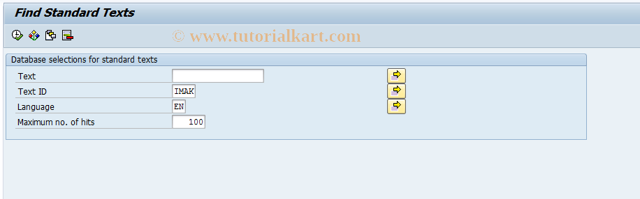 SAP TCode IMLX - Define Long Text Templates