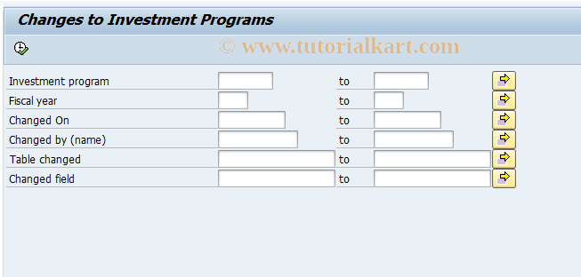 SAP TCode IMV1 - Changes to Investment Programs