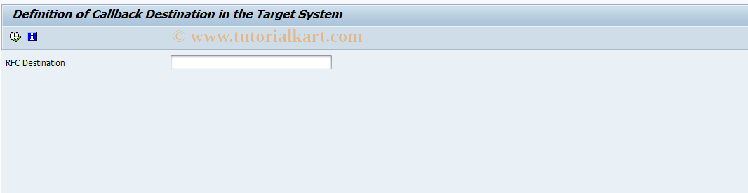 SAP TCode IWP_CALLBACK_DEFINE - Define Callback Destination