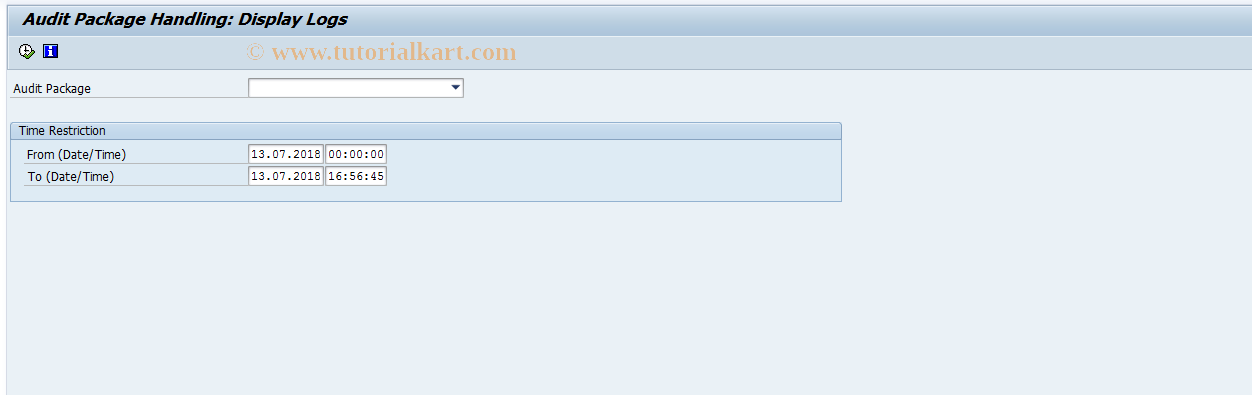 SAP TCode IWP_LOG_DISPLAY - Display Logs