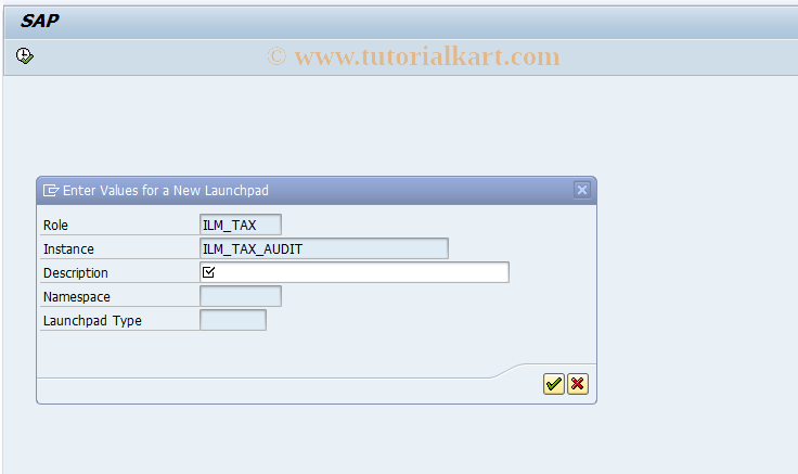 SAP TCode IWP_LPD_TAX - Launchpad for Tax