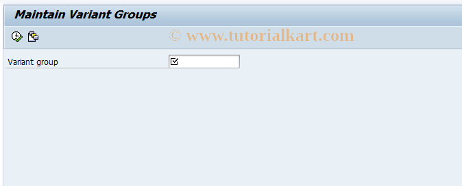 SAP TCode JB3P - Maintain variant groups