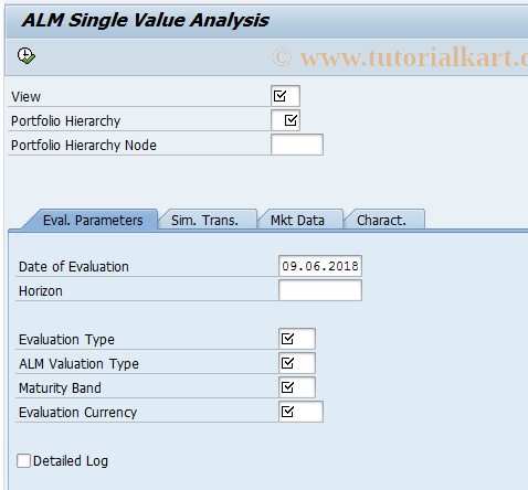 SAP TCode JBRTOBJ - ALM Single Value Analysis