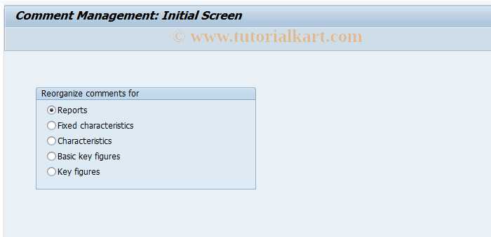 SAP TCode JBWC - Comments Management: Treasury