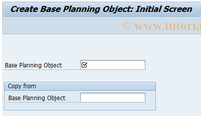 SAP TCode KKE1 - Add Base Planning Object