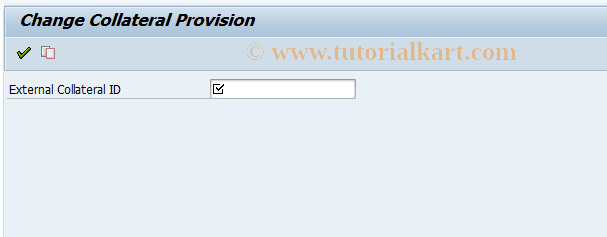 SAP TCode KLSI02 - Change Collateral Provision