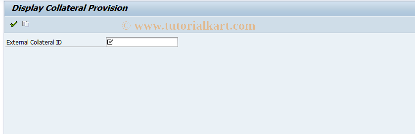 SAP TCode KLSI03 - Display Collateral Provision
