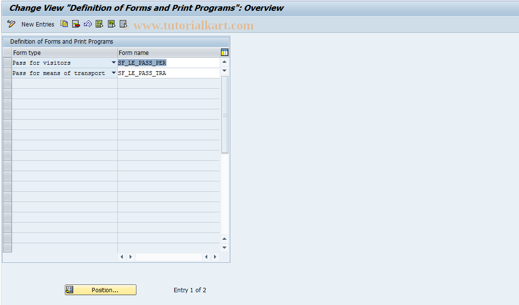 leciform-sap-tcode-form-maintenance-at-check-in-transaction-code