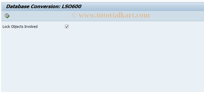 SAP TCode LSO_PADBOOK - Database Conversion SAP LSO600