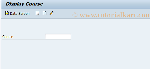 SAP TCode LSO_PV1A - Change Course