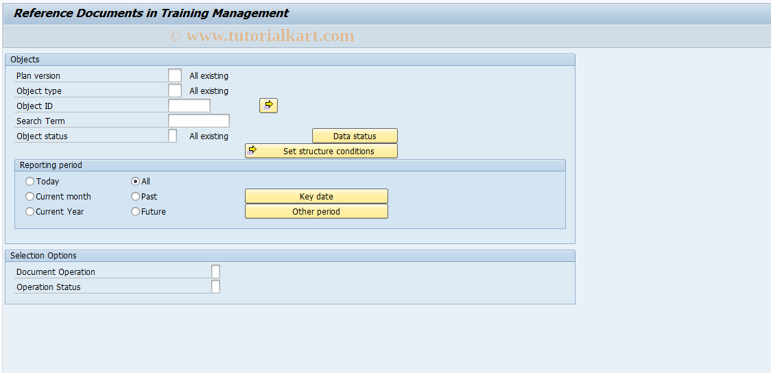 SAP TCode LSO_RHREFDOC0 - Reference Document Reporting