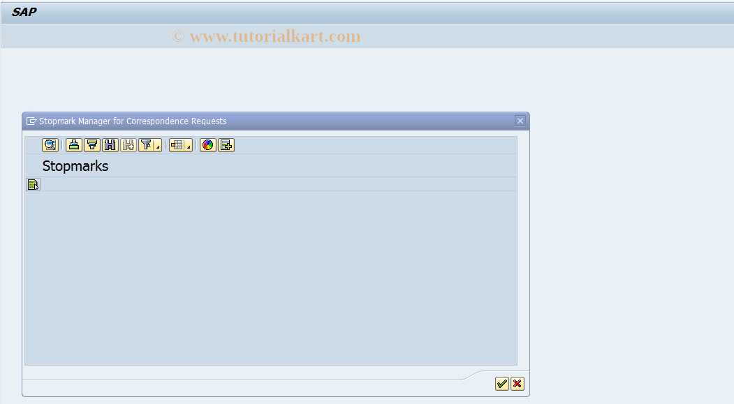 SAP TCode LSO_SMM - Stopmark Manager