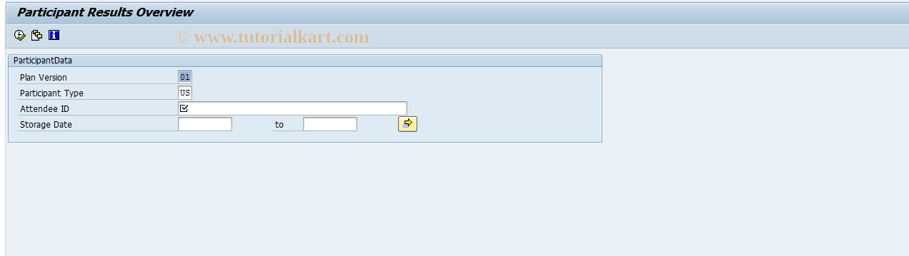 SAP TCode LSO_TAC_PART_RESULT - Results Overview: Participant