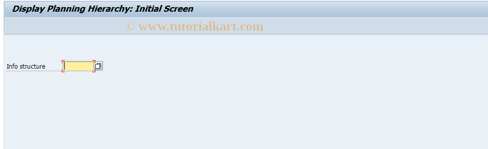 SAP TCode MC63 - Display Planning Hierarchy