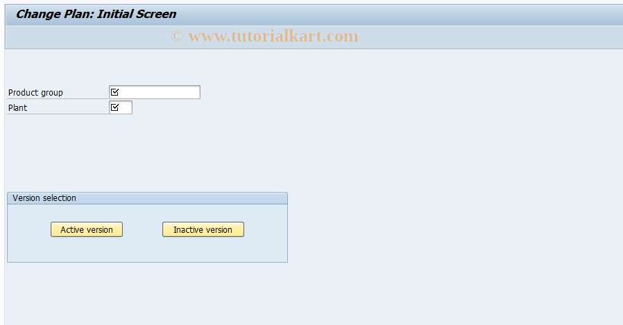 SAP TCode MC76 - Disaggregation: Planning