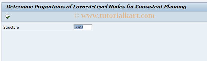 SAP TCode MC9B - Calc. Proportions as in Pl.Hierarchy