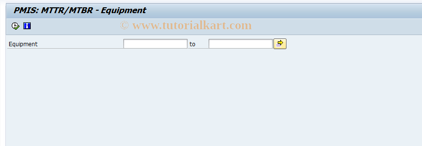 SAP TCode MCJB - MTTR/MTBR for Equipment