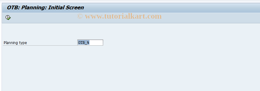SAP TCode MCO4 - Create OTB Planning