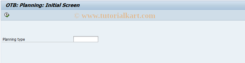 SAP TCode MCO6 - Display OTB Planning