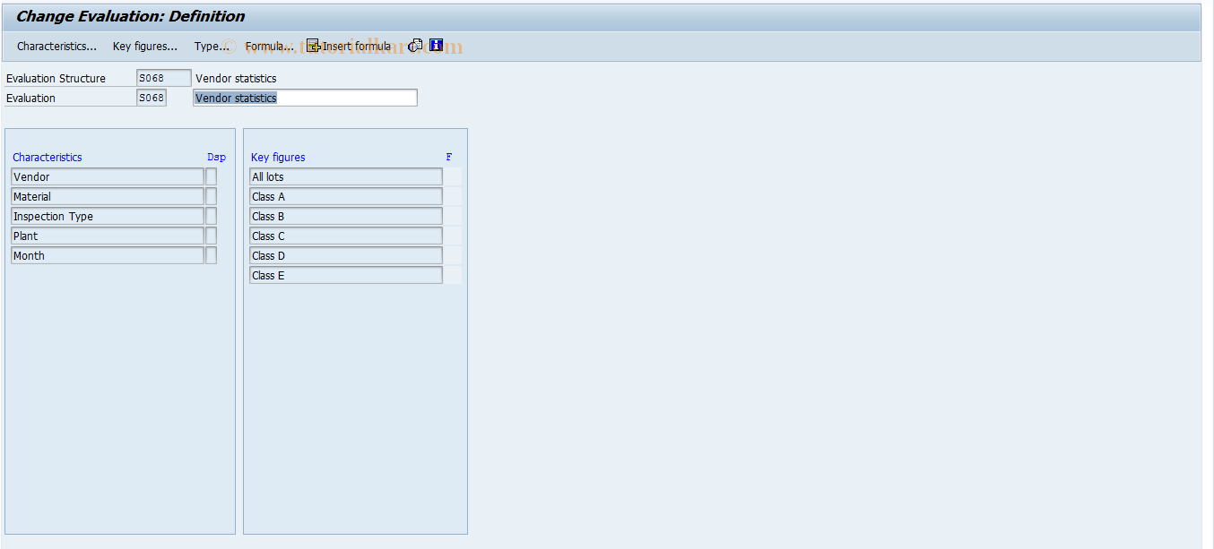 SAP TCode MCX2 - QMIS: Change Evaluation