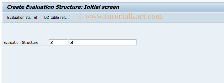 SAP TCode MCX7 - QIS: Create Evaluation Structure