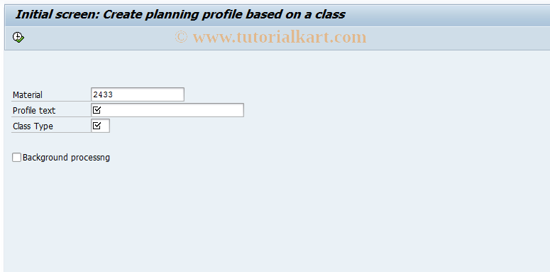 SAP TCode MDP6 - Modeling