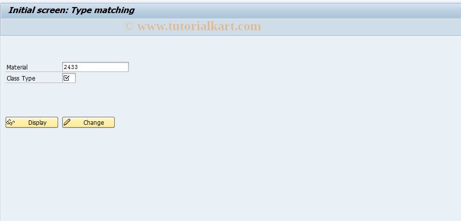 SAP TCode MDPV - Planning variant: Initial screen