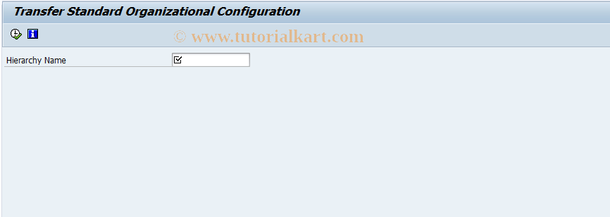 SAP TCode MOVE_HIER_CONFIG - Transfer Hierarchy configuration