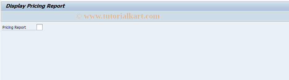 SAP TCode M_LC - Display Condition List