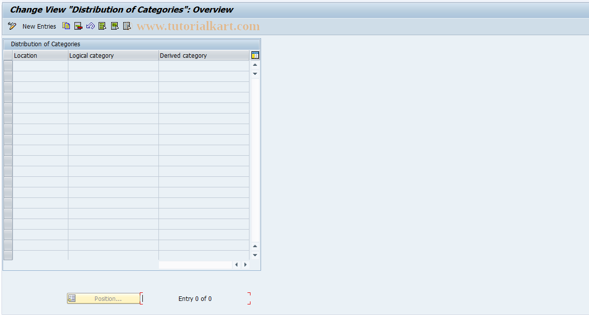 SAP TCode OADI - Maintain KPro Distribution Tables