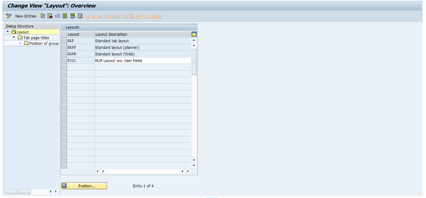 SAP TCode OITO - Master Data Tab