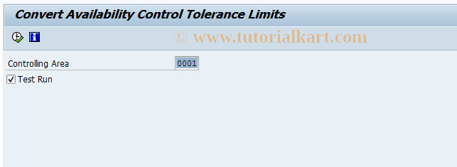 SAP TCode OKOD - Convert Avlability Cntrl Tol.Limits