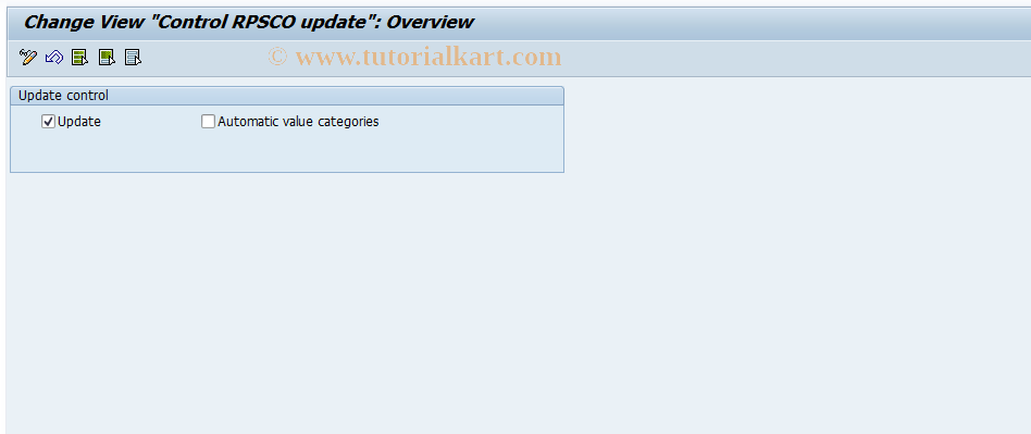 SAP TCode OPI3 - Update Control: File RPSCO