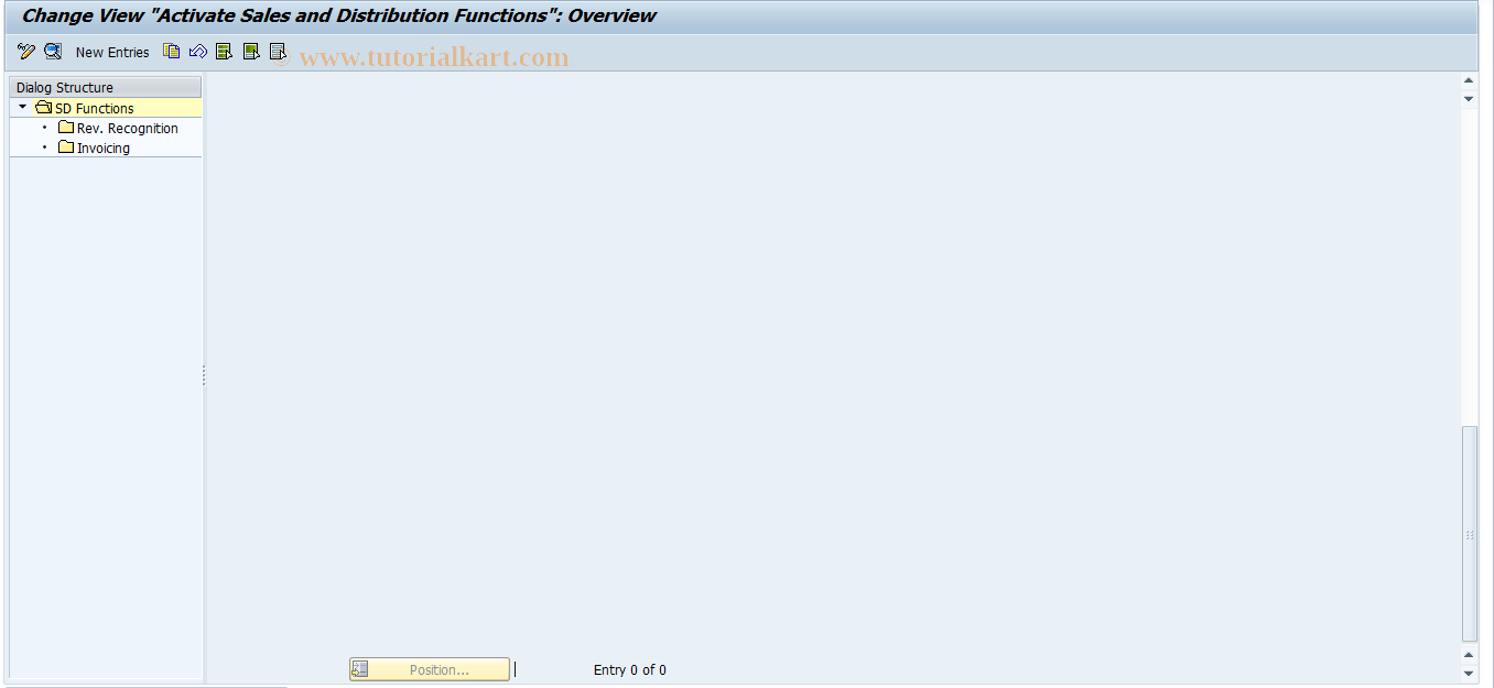 SAP TCode OVACT - Revenue Recognition: Activations