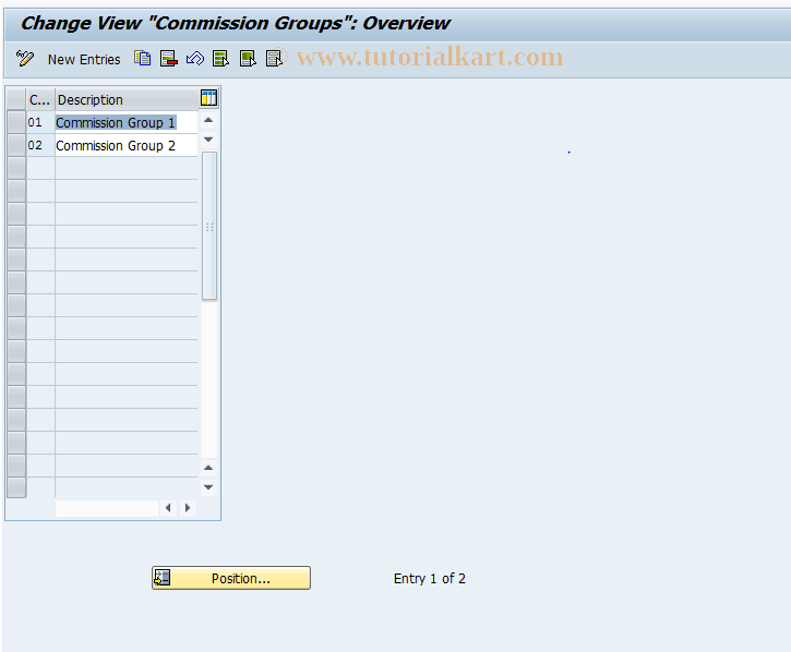 SAP TCode OVFV - C SD Tab.TVPR