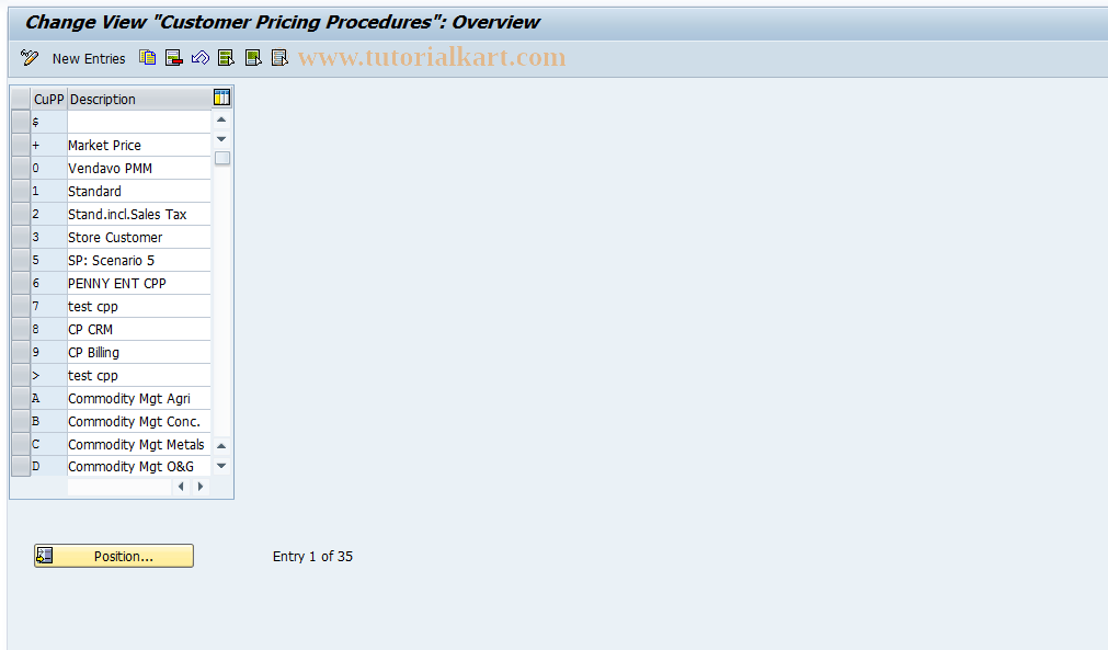 SAP TCode OVKP - NULLSD Table TVKD NULLCustomer detrm procdrNULL