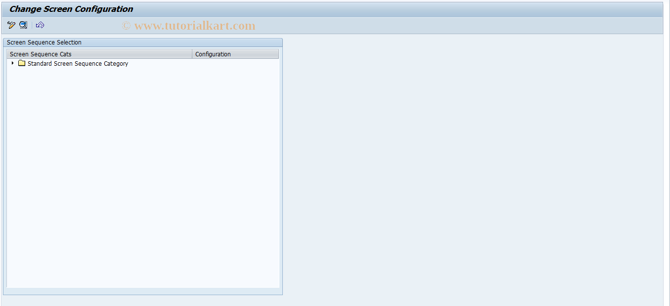 SAP TCode PAC0104 - Screen Configuration
