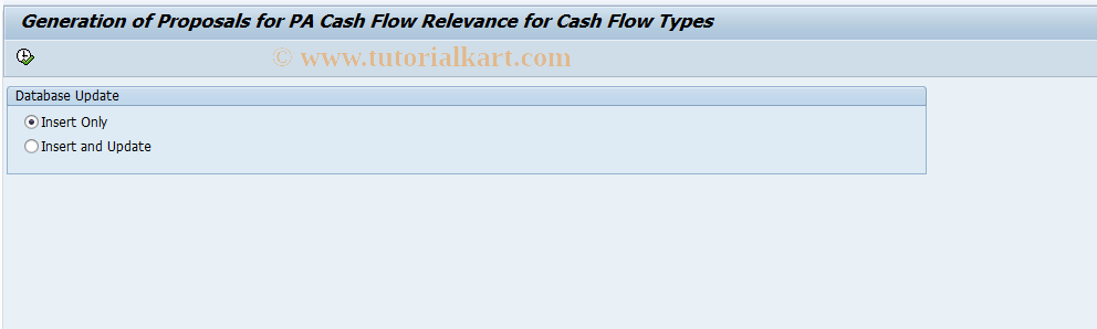 PA CASHFLOW PROPOSAL SAP Tcode Customizing Help For Loans PA 