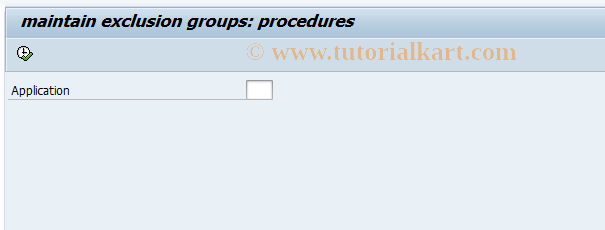 SAP TCode PRC_EXCL_PROC - maintain exclusion (procedure)