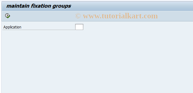 SAP TCode PRC_FIXGROUP - maintain fixation group