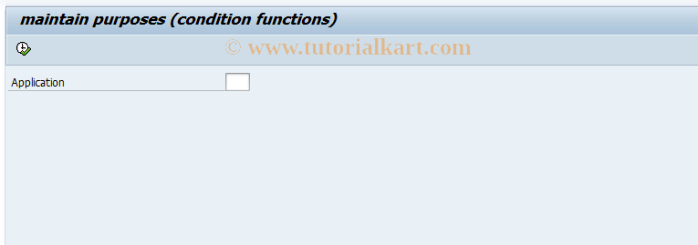 SAP TCode PRC_PURPOSE - maintain condition purpose