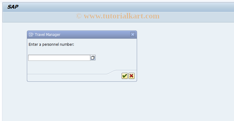 SAP TCode PRPL - Create Travel Plan