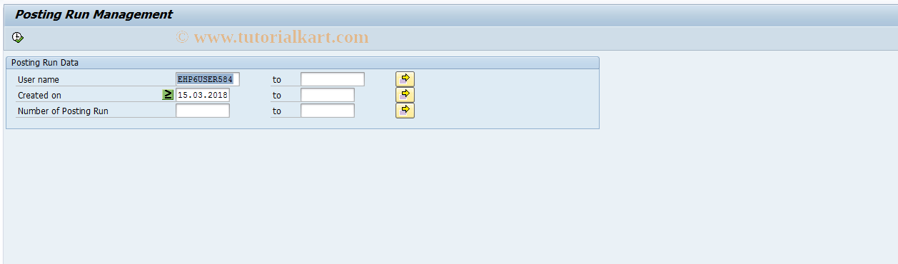 SAP TCode PRRW - Post Accounting Data