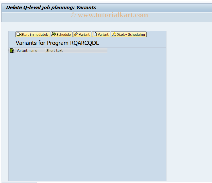 SAP TCode QD34 - Delete quality level planning