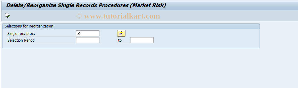 SAP TCode RASRPDEL - Reorganization Single Records Procurement 